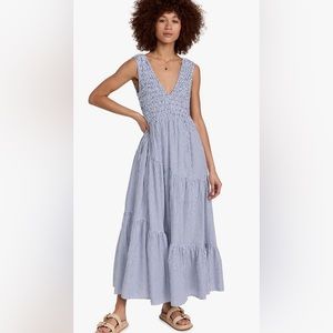 Free People Juno Striped Maxi Dress / Size L
